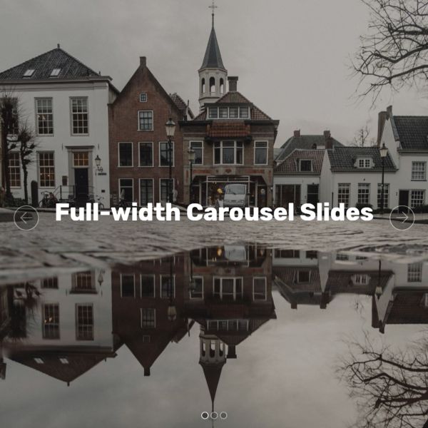 Bootstrap Carousel with Full-Width Slides